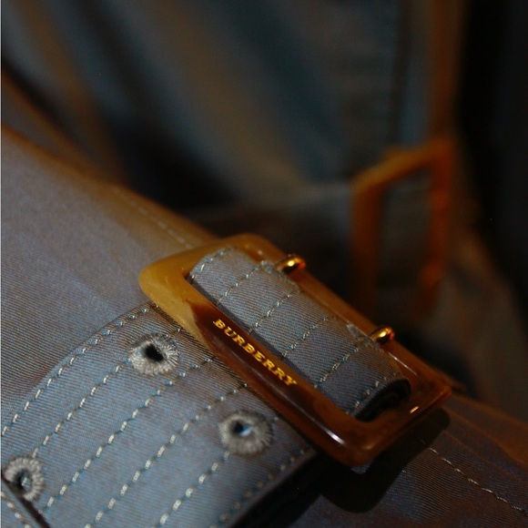 Burberry Dark Blue Trench Coat - Picture 5 of 6